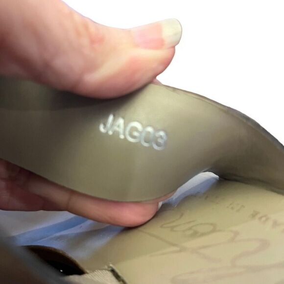 Brighton Thrill Block Heeled Slip On Snake Skin Print Sandals JAG03 Size 8.5 - Picture 8 of 9